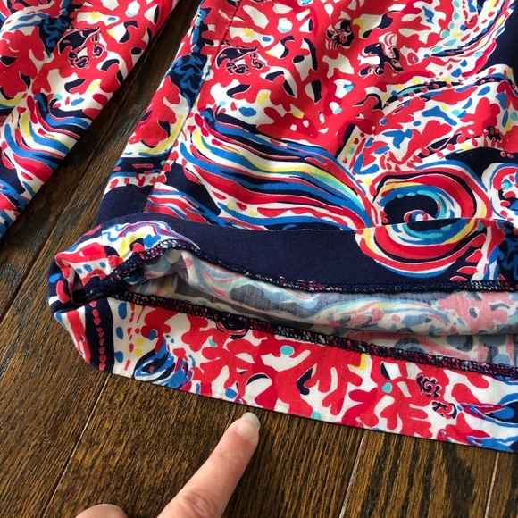 Lilly Pulitzer Women’s XXS Halibut Farrah Strapless Wide-Leg Jumpsuit w/Pockets - Picture 8 of 16